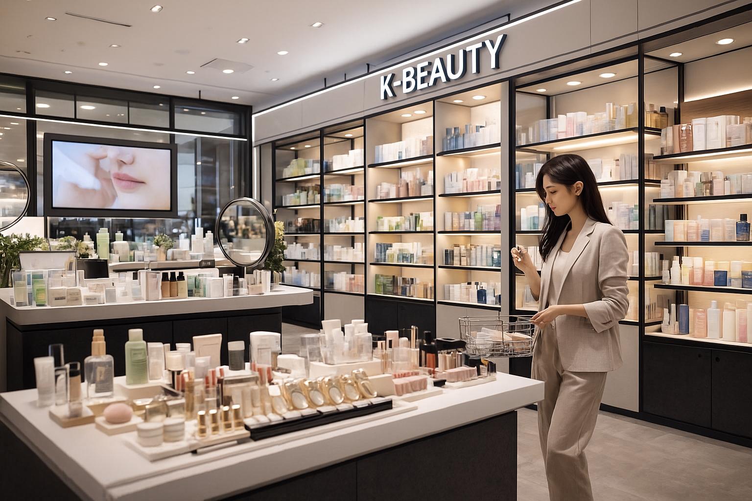 K-Beauty shopping district in Seoul