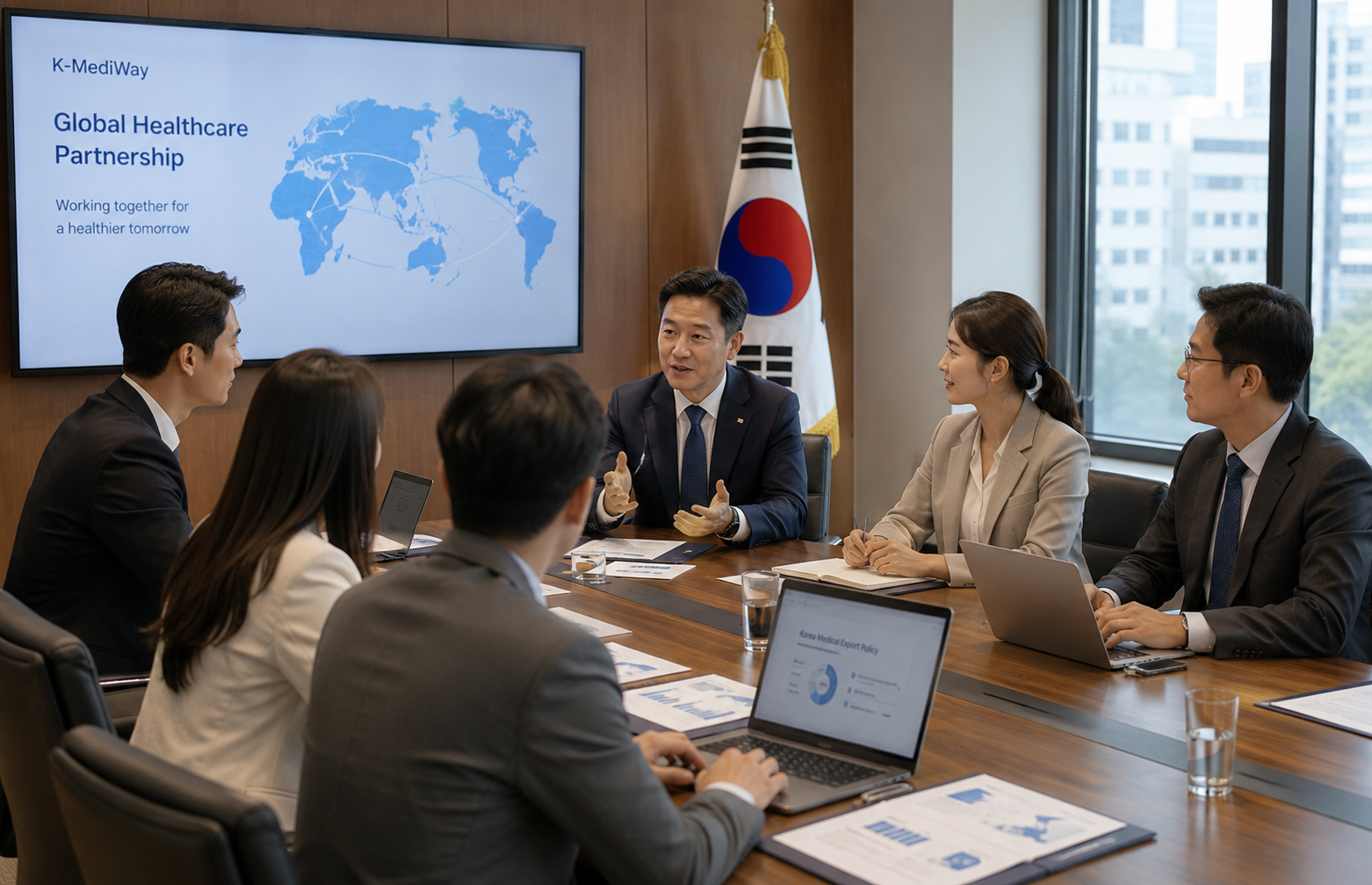 Government and public healthcare partnership meeting in Korea